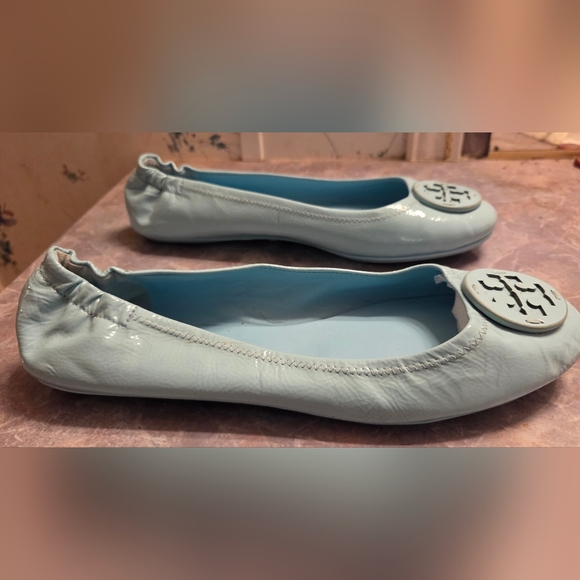 Tory Burch Light Blue Ballet Flats - Picture 4 of 6